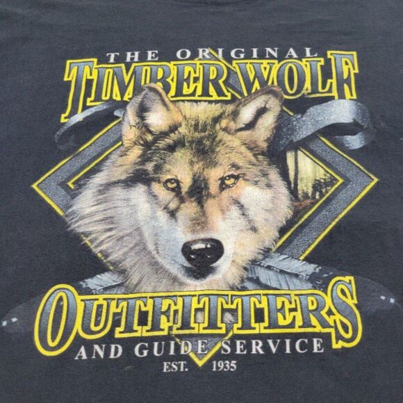 Vintage Cotton Heritage Super Weight T-Shirt Size XL The Original Timberwolf Tee - Picture 4 of 6
